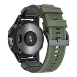 Curea smartwatch Techsuit Watchband QuickFit compatibil cu Garmin Fenix 3 / Fenix 5X / Fenix 6X, Verde