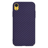 Husa de protectie Techsuit Carbonite FiberShell compatibil cu iPhone XR, Mov