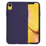 Husa de protectie Techsuit Carbonite FiberShell compatibil cu iPhone XR, Mov