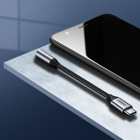 Adaptor Ugreen USB-C la Jack 3,5 mm AV142, gri