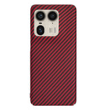 Husa de protectie Techsuit Carbonite FiberShell compatibil cu Motorola Edge 50 Ultra, Rosu