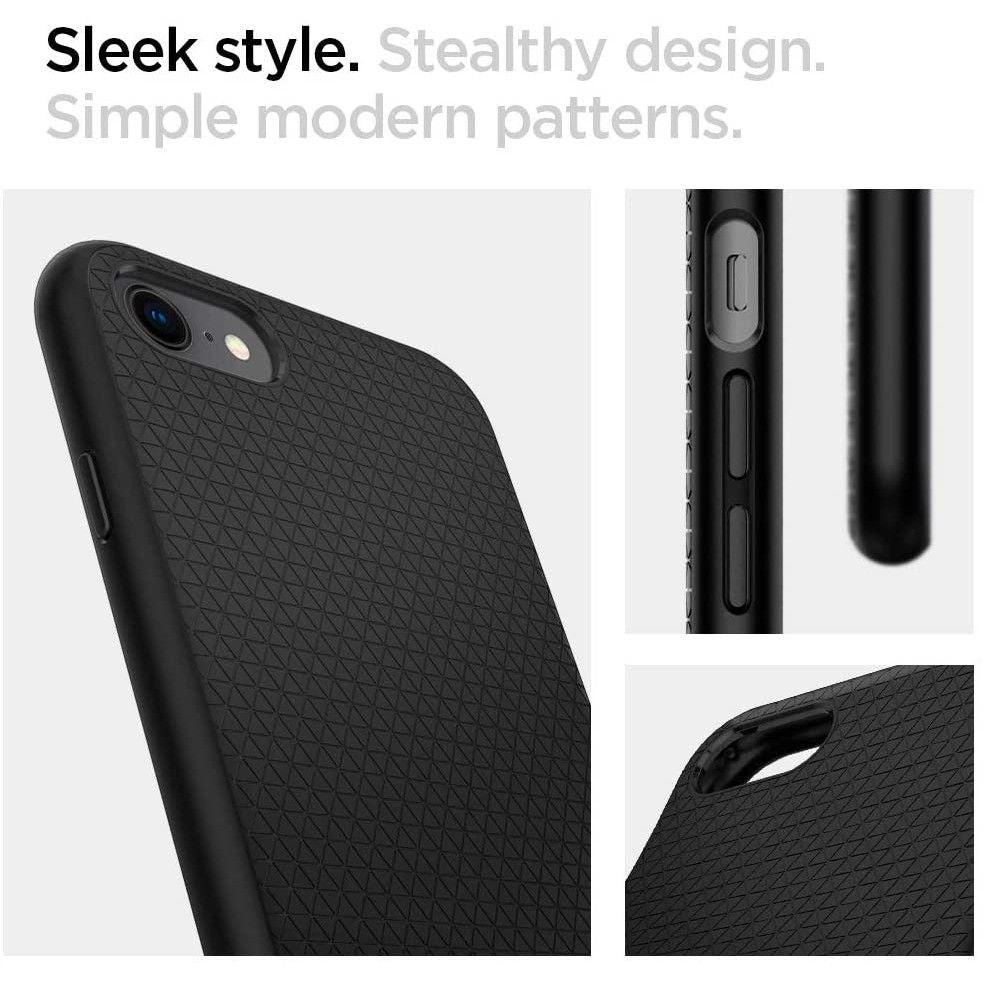 Husa de protectie Spigen Liquid Air (042CS20511) compatibil cu iPhone 7 / iPhone 8 / iPhone SE 2, SE 2020 / iPhone SE 3, SE 2022, Negru