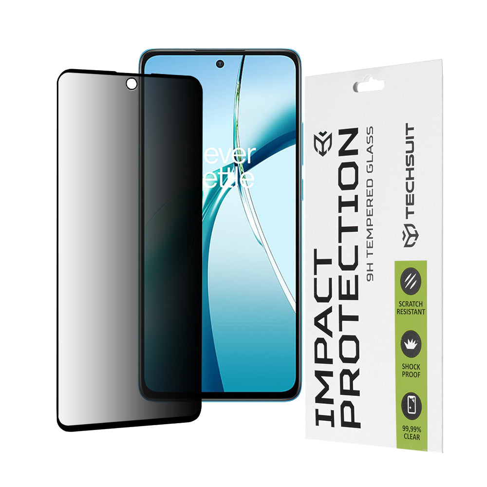 Folie de protectie Techsuit 111D Privacy Full Glue compatibil cu OnePlus Nord CE4 Lite, Negru
