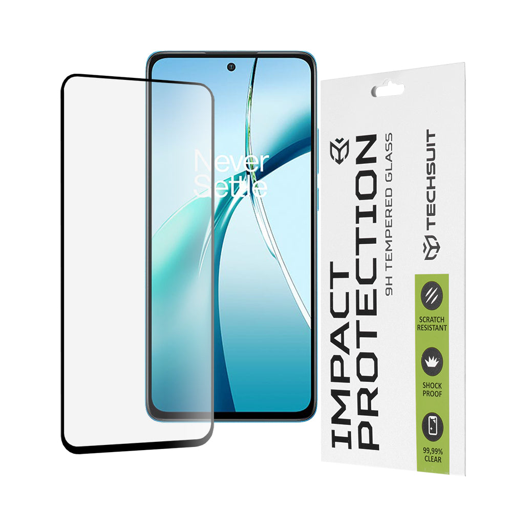 Folie de protectie Techsuit 111D Full Cover / Full Glue Glass compatibil cu OnePlus Nord CE4 Lite, Negru
