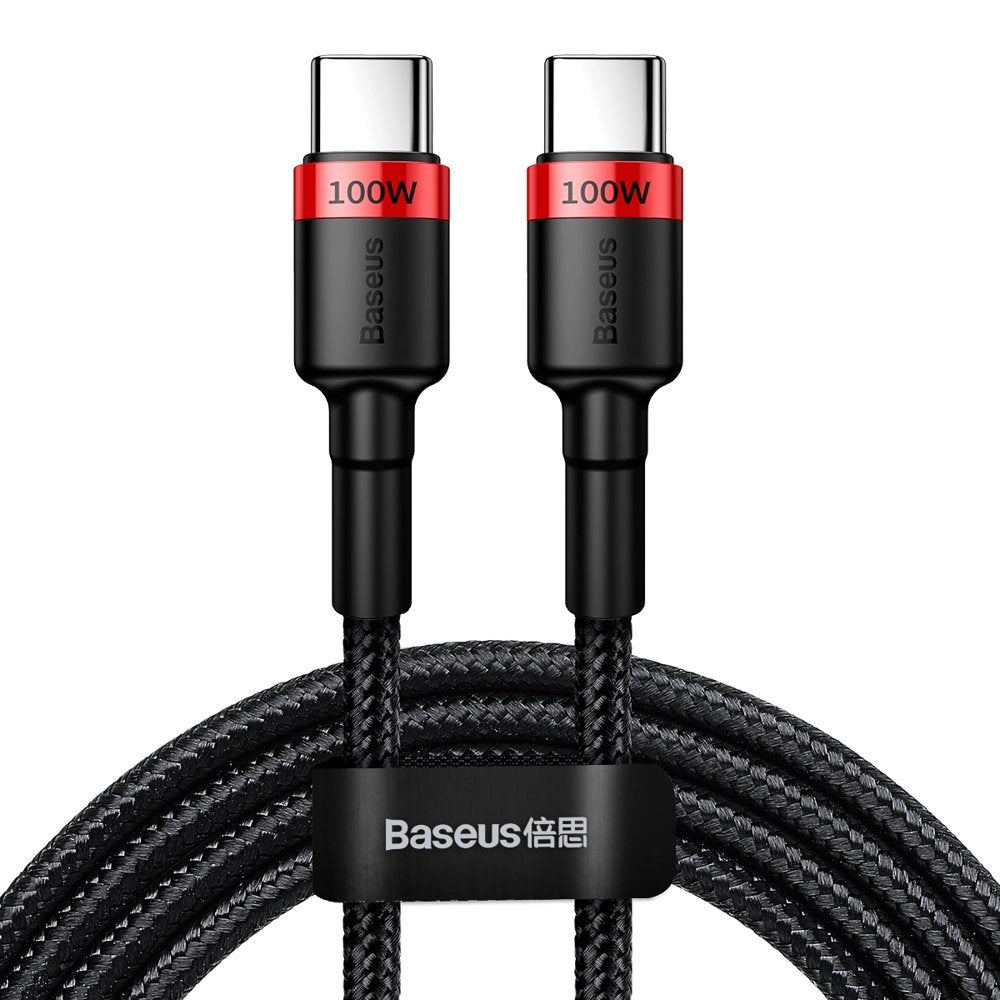 Cablu Baseus Cafule (CATKLF-AL91), USB-C, 100W, 2m, Negru
