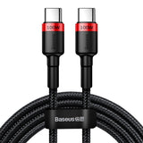 Cablu Baseus Cafule (CATKLF-AL91), USB-C, 100W, 2m, Negru