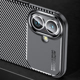 Husa de protectie Techsuit CarbonFiber compatibil cu iPhone 16 Plus, Negru