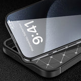Husa de protectie Techsuit CarbonFiber compatibil cu iPhone 16 Plus, Negru