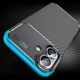 Husa de protectie Techsuit CarbonFiber compatibil cu iPhone 16 Plus, Negru