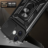 Husa de protectie Techsuit CamShield Series compatibil cu iPhone 16, Negru