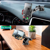 Suport Techsuit (S113), Universal for Dashboard / Windshield, Gravity Grip, Windshield, Negru