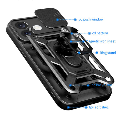 Husa de protectie Techsuit CamShield Series compatibil cu iPhone 16 Plus, Verde