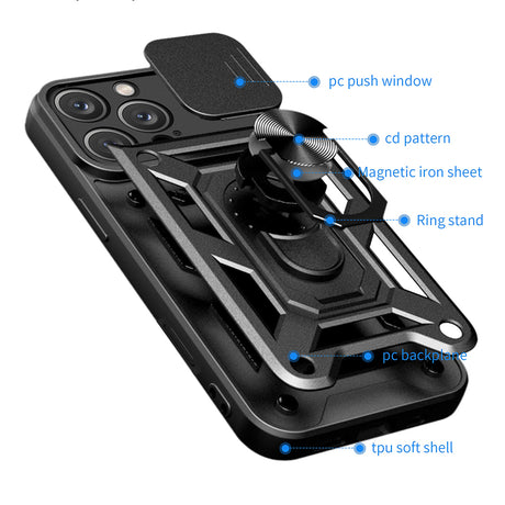 Husa de protectie Techsuit CamShield Series compatibil cu iPhone 16 Pro Max, Verde