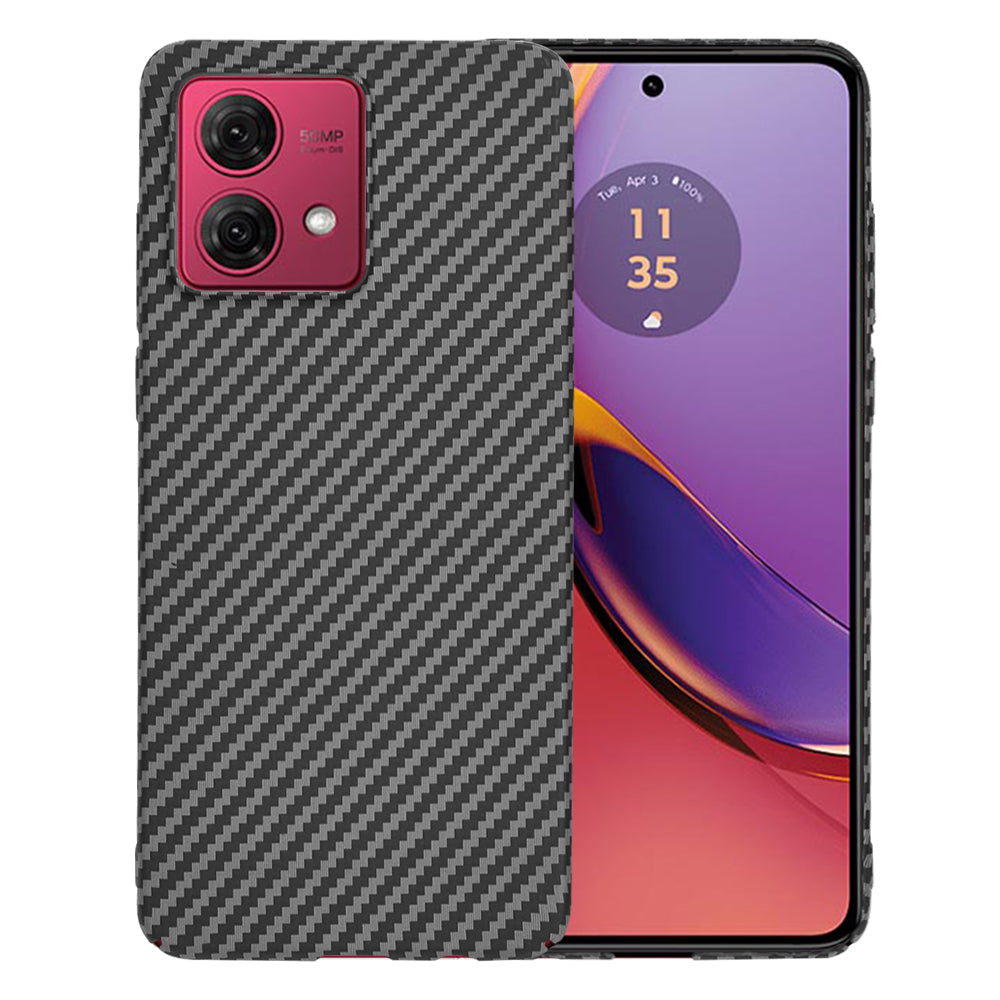Husa de protectie Techsuit Carbonite FiberShell compatibil cu Motorola Moto G84, Negru