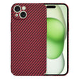 Husa de protectie Techsuit Carbonite FiberShell compatibil cu iPhone 15 Plus, Rosu