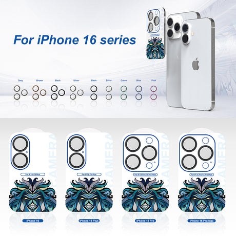 Folie de protectie Lito S+ Camera Glass compatibil cu iPhone 16 Pro / iPhone 16 Pro Max, Titanium Natural