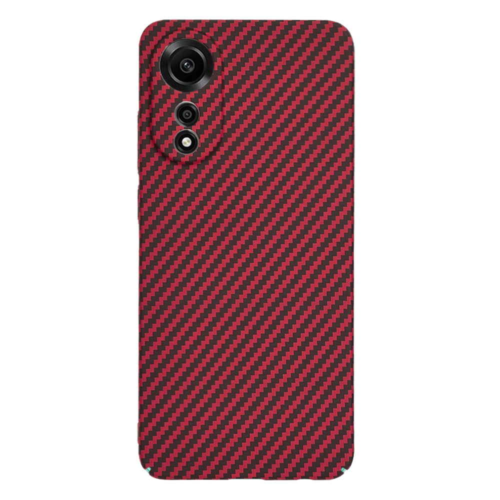 Husa de protectie Techsuit Carbonite FiberShell compatibil cu Oppo A78 4G, Rosu