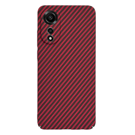 Husa de protectie Techsuit Carbonite FiberShell compatibil cu Oppo A78 4G, Rosu