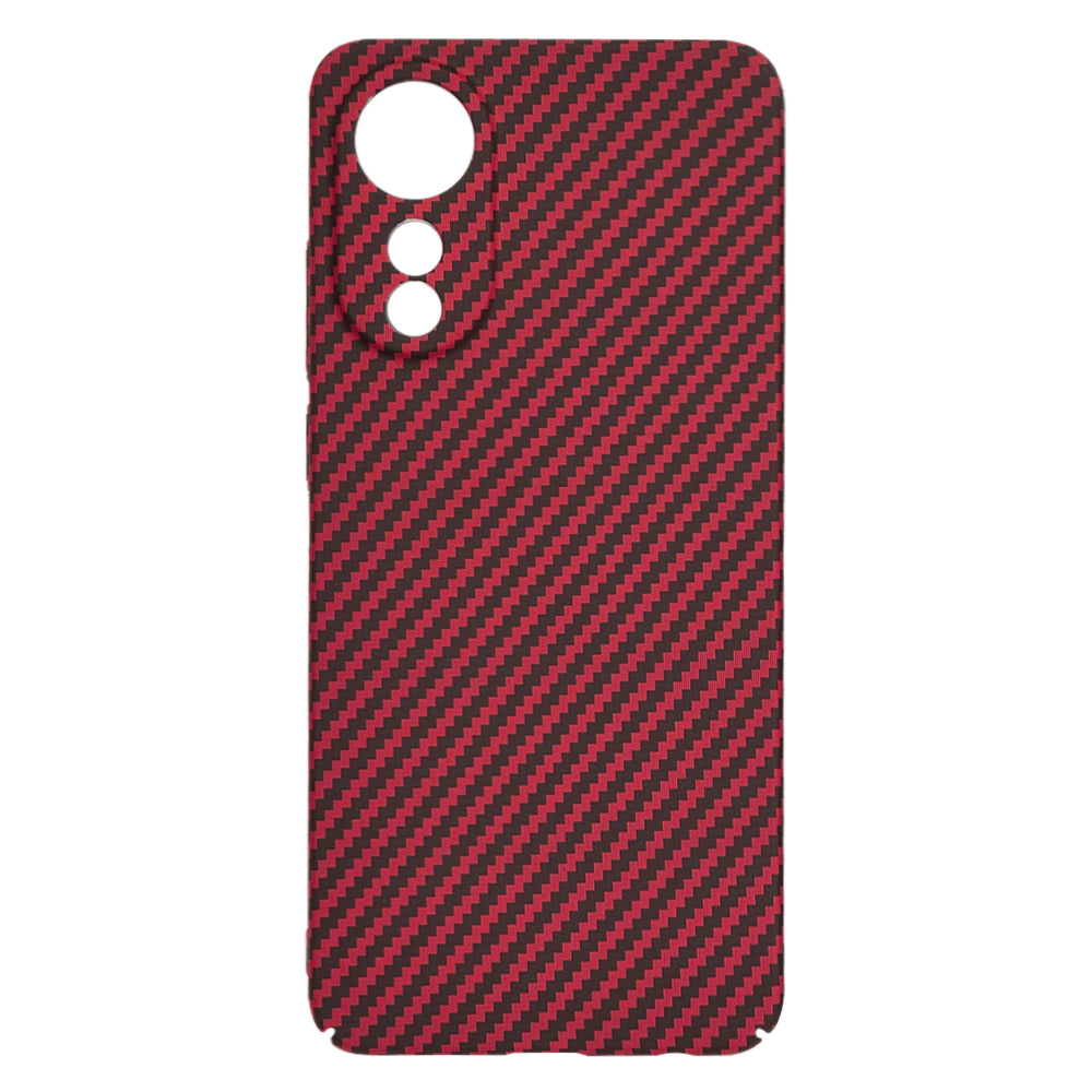 Husa de protectie Techsuit Carbonite FiberShell compatibil cu Oppo A78 4G, Rosu