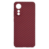 Husa de protectie Techsuit Carbonite FiberShell compatibil cu Oppo A78 4G, Rosu