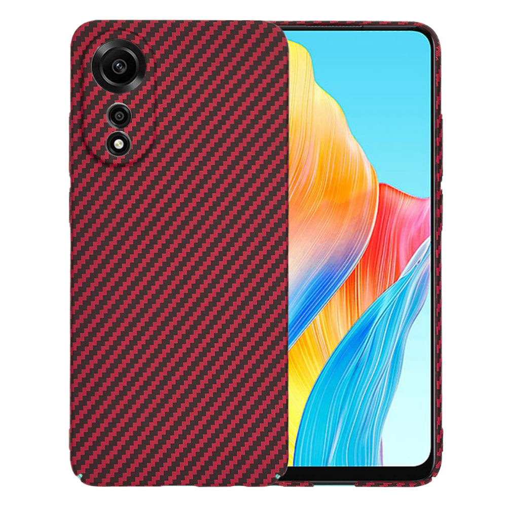 Husa de protectie Techsuit Carbonite FiberShell compatibil cu Oppo A78 4G, Rosu