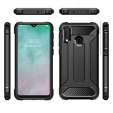 Husa de protectie Techsuit Hybrid Armor compatibil cu Samsung Galaxy A20e, Negru
