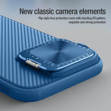 Husa de protectie Nillkin CamShield Prop Magnetic compatibil cu iPhone 16 Pro, Albastru
