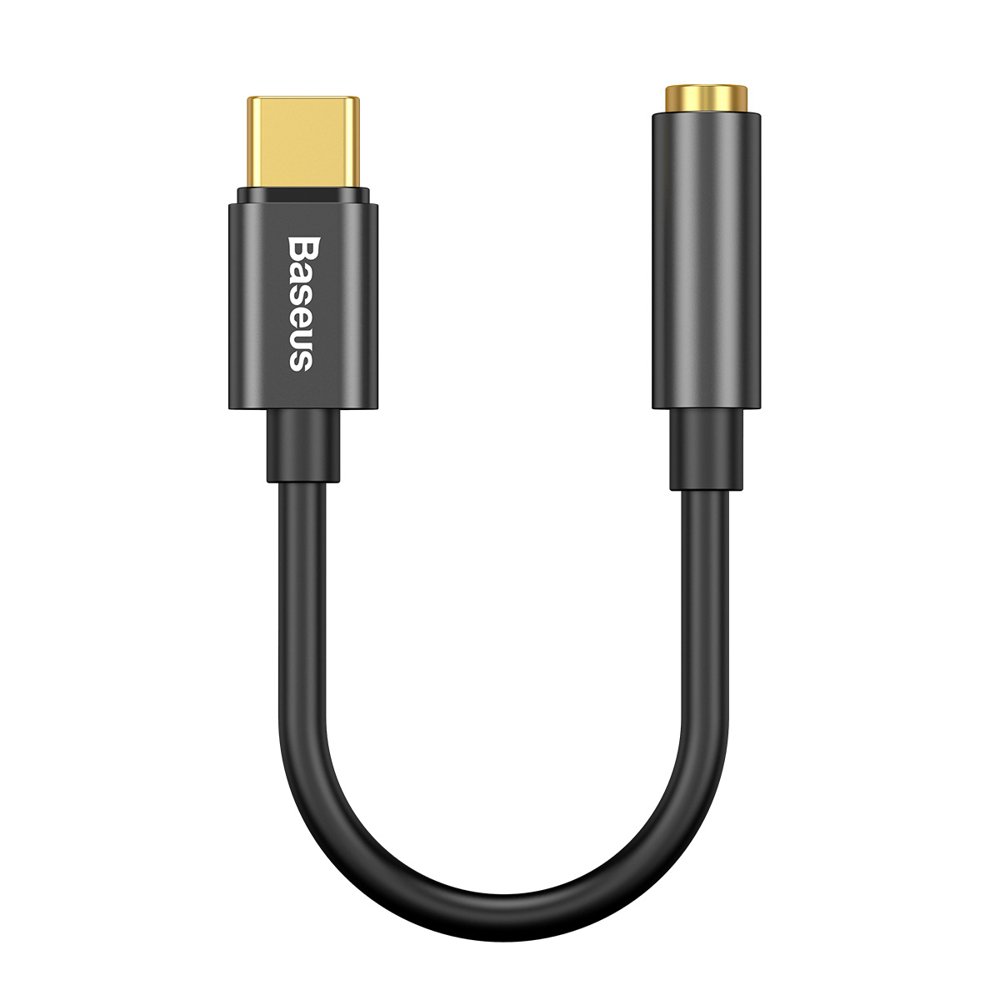Adaptor Baseus Type-C la Jack 3.5mm (CATL54-01), DAC Chip, Negru