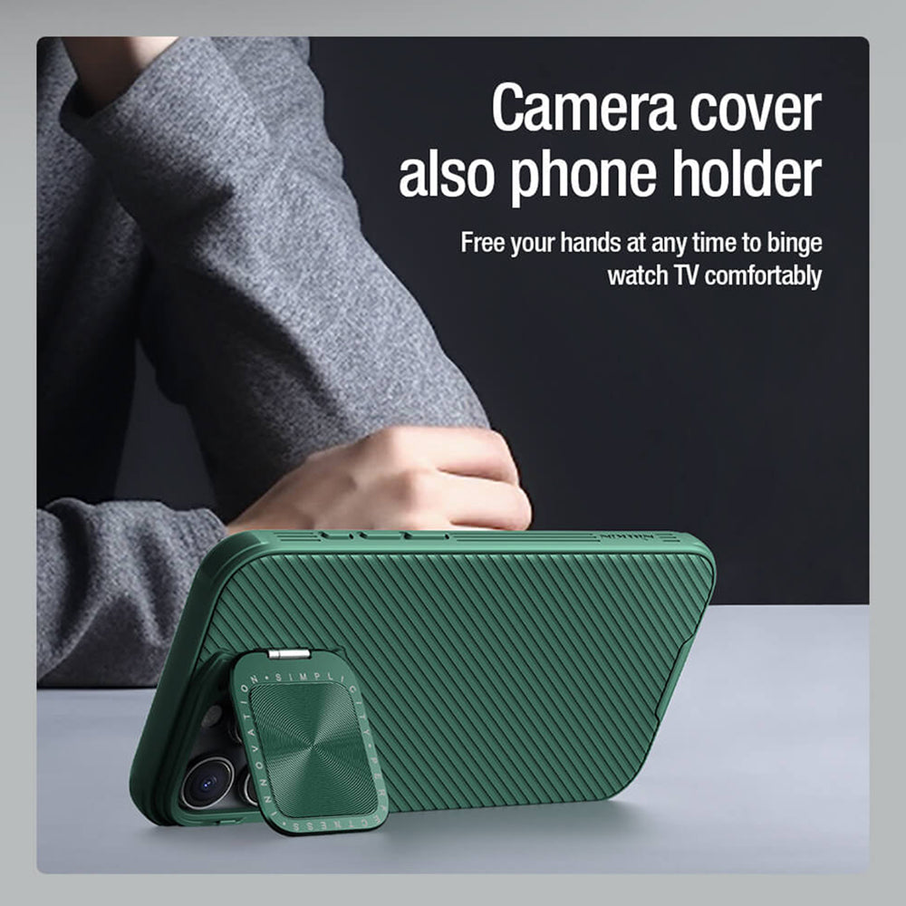 Husa de protectie Nillkin CamShield Prop compatibil cu iPhone 16 Pro Max, Verde