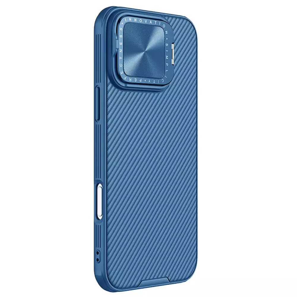 Husa de protectie Nillkin CamShield Prop compatibil cu iPhone 16 Pro, Albastru