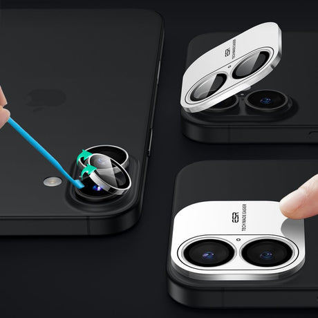 Folie de protectie ESR Armorite Camera Lens Protectors compatibil cu iPhone 16 / iPhone 16 Plus / iPhone 17, Transparent