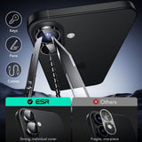 Folie de protectie ESR Armorite Camera Lens Protectors compatibil cu iPhone 16 / iPhone 16 Plus / iPhone 17, Negru