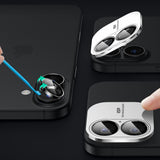Folie de protectie ESR Armorite Camera Lens Protectors compatibil cu iPhone 16 / iPhone 16 Plus / iPhone 17, Negru