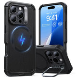 ESR Husa de protectie ESR Cyber Armor Kickstand compatibil cu iPhone 16 Pro Max, Negru