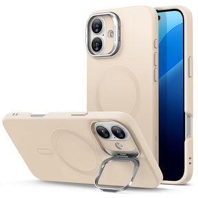 Husa de protectie ESR Cloud Soft HaloLock Kickstand compatibil cu iPhone 16 Plus, Light Tan