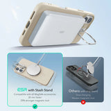 Husa de protectie ESR Cloud Soft HaloLock Kickstand compatibil cu iPhone 16 Plus, Light Tan