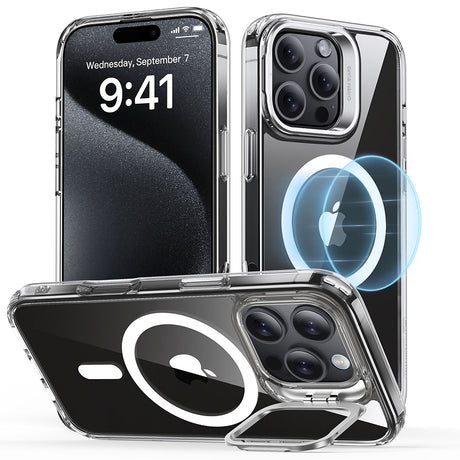 Husa de protectie ESR Classic Hybrid HaloLock Kickstand compatibil cu iPhone 16 Pro Max, Transparent