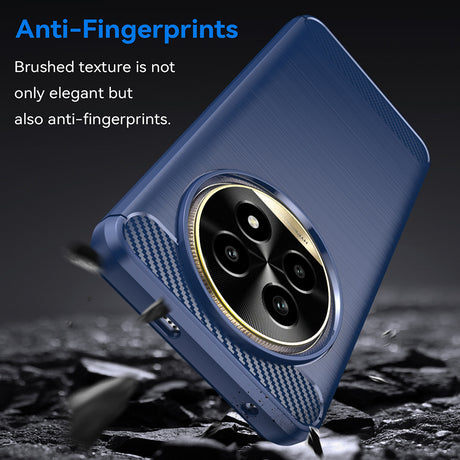 Husa de protectie Techsuit Carbon Silicone compatibil cu Realme 13 Pro / 13 Pro+, Albastru