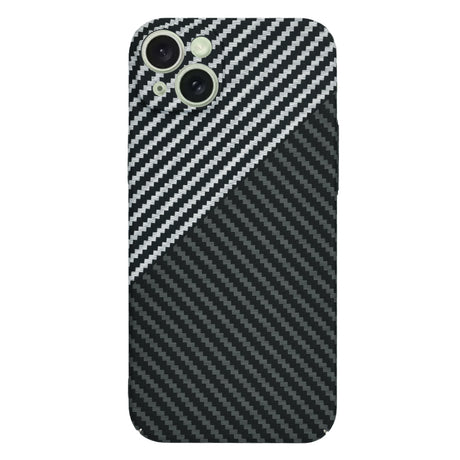 Husa de protectie Techsuit Carbonite FiberShell compatibil cu iPhone 15 Plus, Stealth Gray