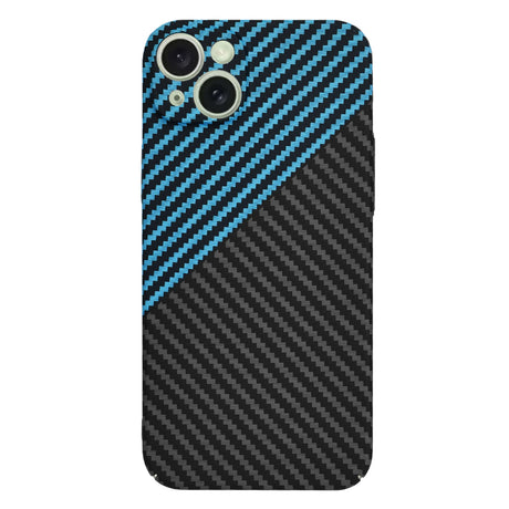 Husa de protectie Techsuit Carbonite FiberShell compatibil cu iPhone 15 Plus, Albastru Pulse