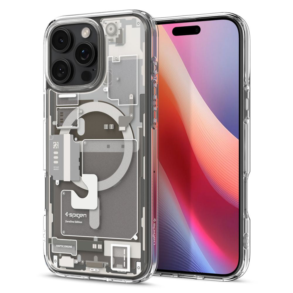 Husa de protectie Spigen Ultra Hybrid Zero One MagSafe (ACS08381) compatibil cu iPhone 16 Pro Max, Titanium Natural
