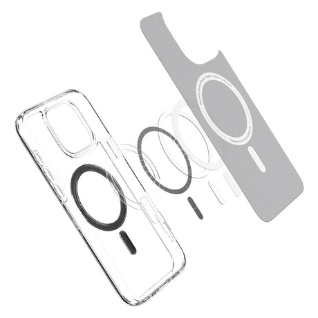 Husa de protectie Spigen Ultra Hybrid MagSafe (ACS08131) compatibil cu iPhone 16 Pro, Carbon Fiber