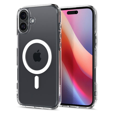 Husă Spigen Ultra Hybrid compatibil MagSafe pentru iPhone 16, albă