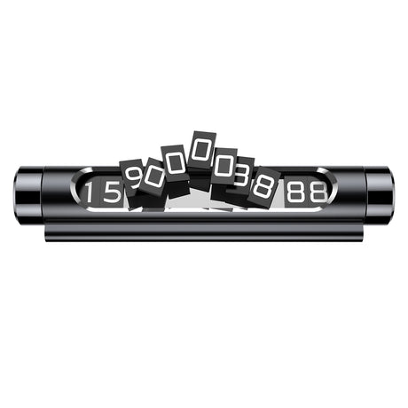 Gadget Baseus Parking Number (ACNUM-01), for Dashboard, Fluorescent Digits, Number Hiding, Weather-Resistant, Non-Slip, Negru