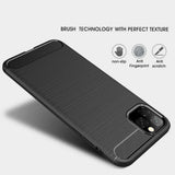 Husa de protectie Techsuit Carbon Silicone compatibil cu iPhone 11, Negru
