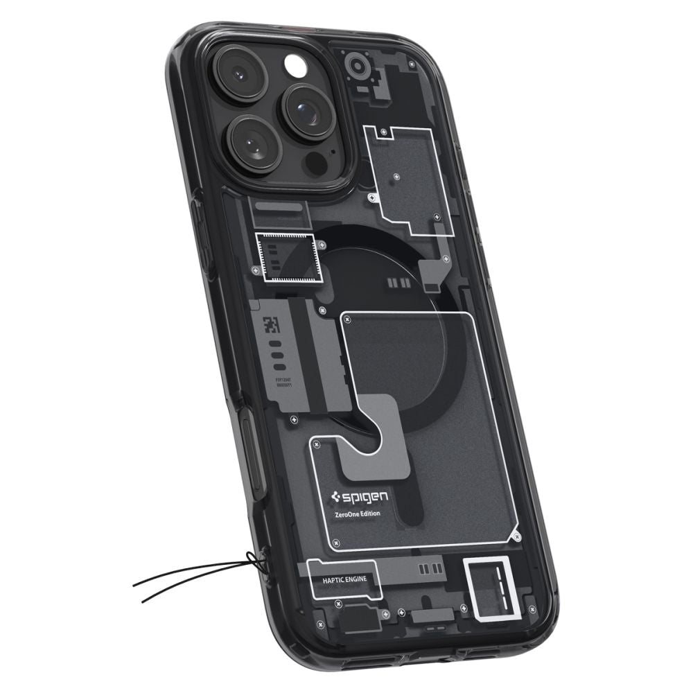 Husa de protectie Spigen Ultra Hybrid Zero One MagSafe (ACS08135) compatibil cu iPhone 16 Pro, Negru Mat