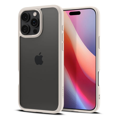 Husa de protectie Spigen Ultra Hybrid (ACS08127) compatibil cu iPhone 16 Pro, Titanium Natural