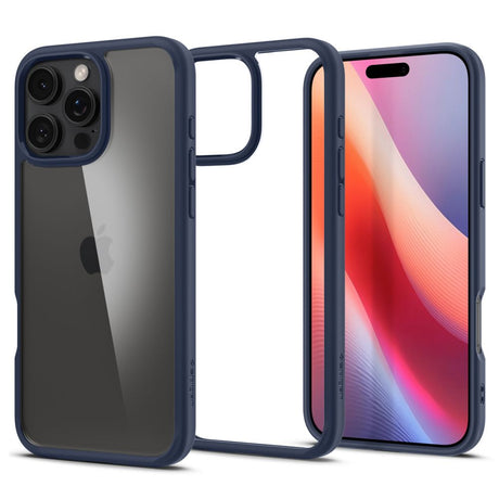 Husa de protectie Spigen Ultra Hybrid (ACS08126) compatibil cu iPhone 16 Pro, Bleumarin