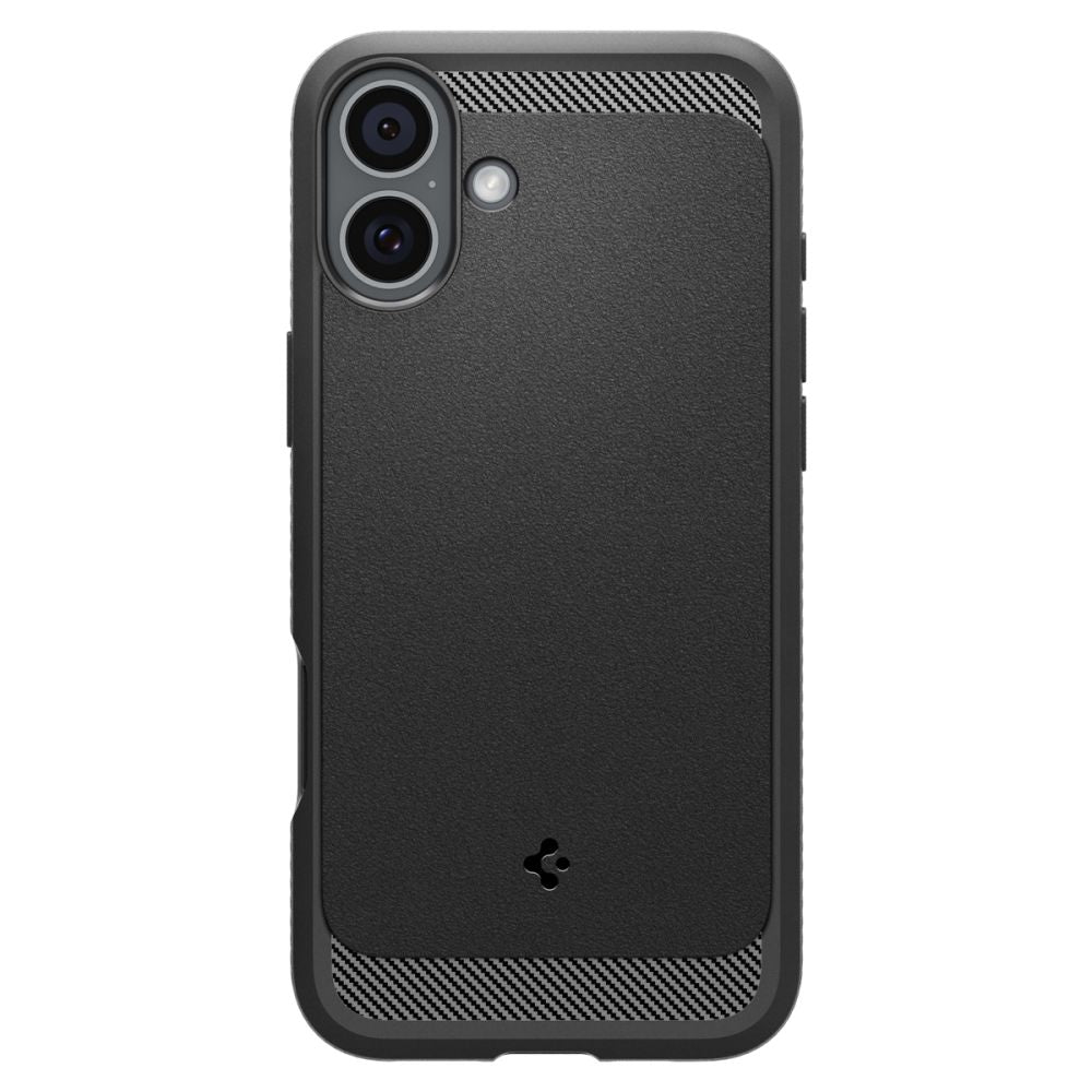 Husa de protectie Spigen Rugged Armor MagSafe (ACS08214) compatibil cu iPhone 16, Negru Mat