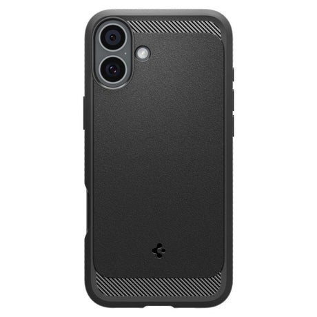 Spigen Rugged Armor MagSafe husă neagră mată pentru iPhone 16
